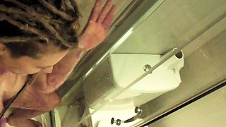 UK amateur shower room bukkake