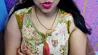 Bhabhi Did a Blue Job of Brother and Made His Penis Ejaculate with Hindi Voice