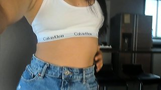 Asian Teen Babe Masturbates - POV Webcam Solo