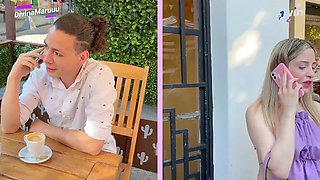 Sweet blonde babe horny 3some sex