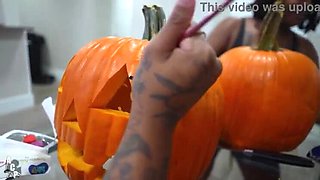 Big Tits Brattty Bae and Siren Nudist Get Fucked by Clown in Halloween Threesome