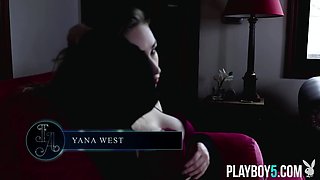 Good-sized congenital hooters Ukrainian COUGAR bombshell Yana West uncovers steaming bod