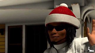 Kinky Cougar thanks BIG BLACK COCK for thrusting snow for her hubby