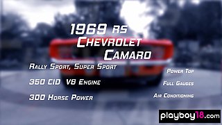 Hottie naked asian babe and GFs washing car