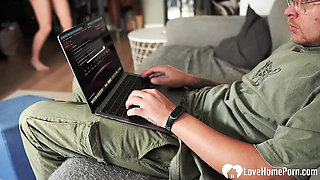 Amateur Redhead Blowjob - Tasting My Friend's Dad's Cock