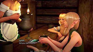 Horny milf gets steamy in public with an anime twist