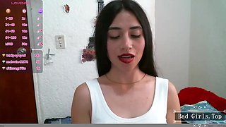 Pretty big tits skinny brunette web petite babe - Teen