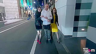 Japanese Mona Ayami And Tsubaki Kato Hard Fucked By A French Cock In A Love Hotel