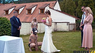 Bride gets seduced by her family to fuck with another guy