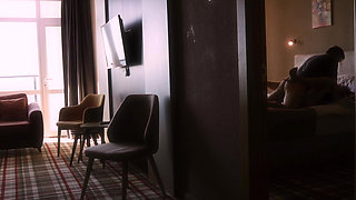 Wife cheats on her husband with a boss in a hotel