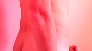 Twink Bubble Butt nipple play and big cock masturbation