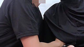 Asian Niqab Girl Doing Her Best to Suck Her Neighbor Dick - Minokiiko