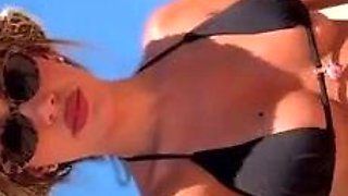 Amateur striptease and Solo masturbation