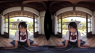 Face Licking VR - Asian Schoolgirl Oral Blowjob