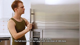 Hot maid cougar gets stuck in the washing machine - milfed