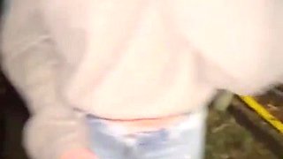 Creampied Out On A Walk Interracial Sex