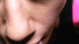 Mix Race Ebony Yazzybaby POV Suck, Fuck and Cover in Cum While Hubby Away