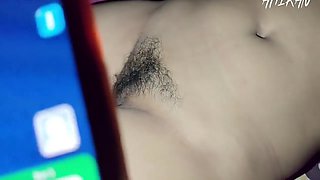 Hairy Pussy Vagina Review And Forplay With Her Boyfriend In Night