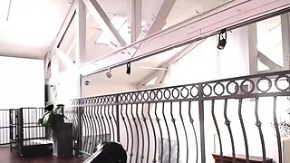 Latex slut solo anal masturbation