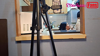 Videos for Fans a Masked Young Man Fucks Me in the Kitchen, Behind the Scenes