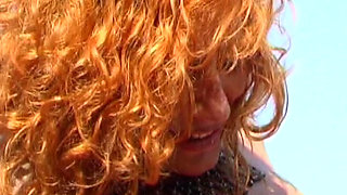 Perfect French Lady Got to Please Two Cock at Beach