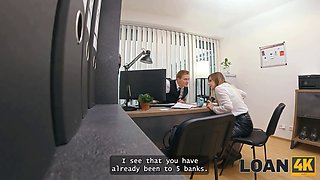 Loan4k. she got her loan after a decent oral and fucking on the office table