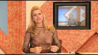 Blonde MILF Deepthroats Latino Cock and Gets DP on Kitchen Table