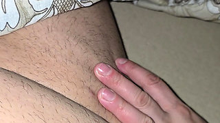 Step mom hand slip or not on step son dick without condom