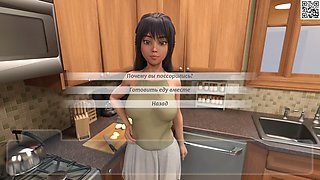 Stepdaughter in a spy movie with small tits has some fun in the shower