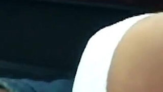 Pierced Pussy Dildo Stretch Squirting in The Car