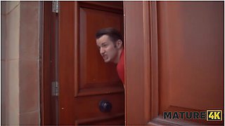 Sexy April Velvet Is Running Her Horny Business And Use Her Big Tits And Tight Pussy To Ma