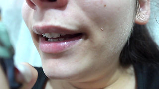 My Giantess Stepsister Puts Tiny Stepbrother in Her Nose as Punishment and Plays with Him