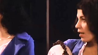 Gorgeous brunette babe fucked hardcore in the bathroom