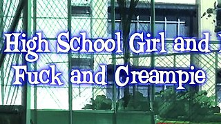 Aya Love Between a High School Girl and Black Big Cock Fuck and Creampie 4K