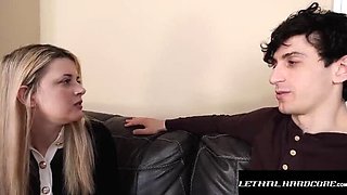 Office Blonde With Big Natural Tits Stays Late For Hardcore Deepthroat Blowjob