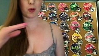 Stacked brunette goes solo toys and masturbation