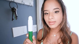 Cleaning lady Isabella Jules pays a black man a visit