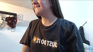 Blonde big ass dancing on live until she is naked