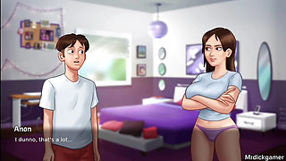 Hot teen bitch gets her tits squeezed by her stepbrother