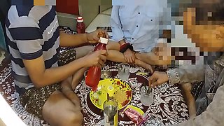 Desi Bhabhi Enjoy Sex With Friends Drink Alcoho