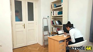 Mature4k. we finally banged in the library...