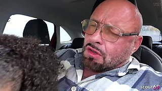 German Teen Lia Amalia Gets Picked Up for Bareback Fuck by Older Man - Small Tits, Brown Skin, No Condom