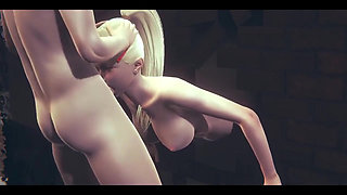 Naruto Hentai - Ino Gets Fucked in Mouth and Ass Through a Wall - Japanese Asian Manga Anime Film Game Porn