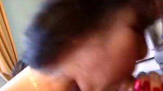 German Slut Getting Her Throat And Shaved Pussy Fucked Hard With Dark Haired