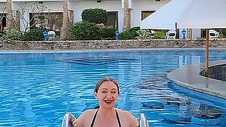 Hot GILF Watering Huge Natural Tits
