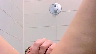 Busty curly brunette with big boobs fucks on couch