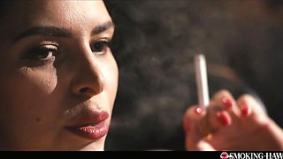 Innocent Kira Queen and Kristof Cale at smoker action