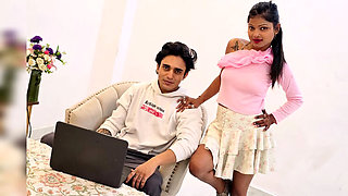 Desi Boyfriend Fucks Girlfriend Pratibha Hardcore - Big Boobs Licking Kissing Indian Sex