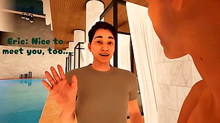 Perfect pool day with big booty and busty fun in a wild threeway