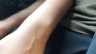 She Lovess to Give Me Handjob on Bus